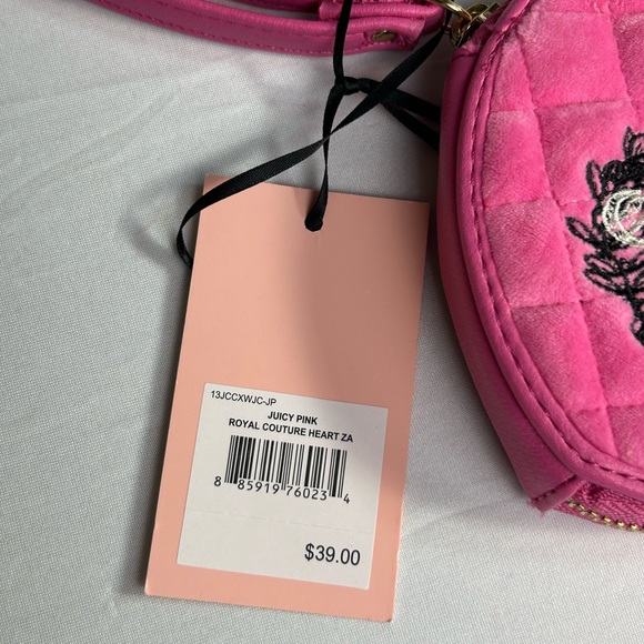 Juicy Couture Pink Heart Wristlet - Picture 3 of 7